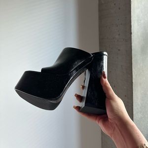 Zara chunky platform heels